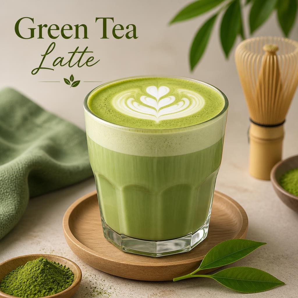 Green Tea Latte dari Menu Tujuh Satu Kopi